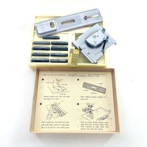Vintage Sears Kenmore Buttonholer Attachments Templates Sewing Machine Accessory